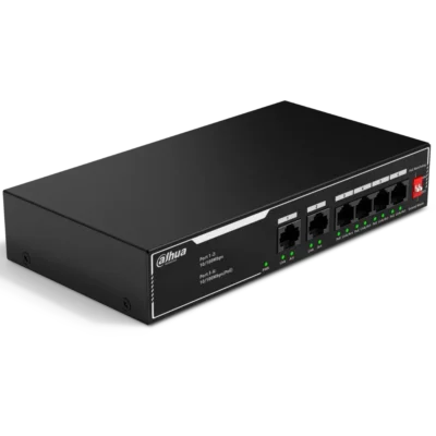 Dahua 6-Port Unmanaged Gigabit PoE Swich 4-port PoE