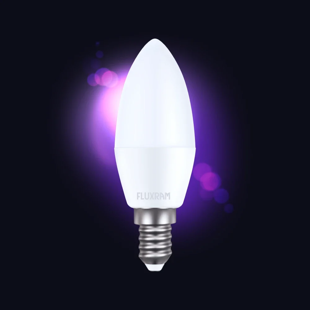 LED  SIJALICA  SVECA   4.9W   3000K   C37   E-14   FLUXRAM