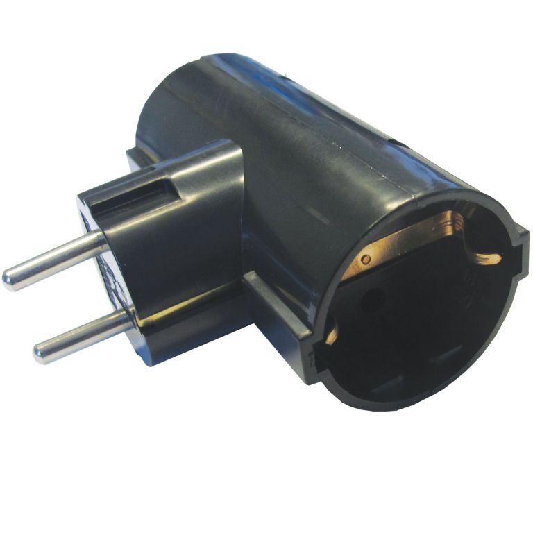 T-RAZVODNIK 2U 16A/250V crni