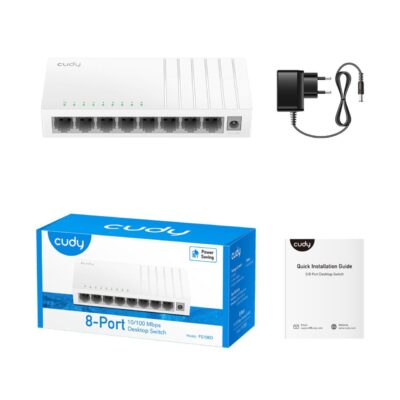 Switch Cudy FS108D, 8-Portni, 10/100 Mbps, desktop