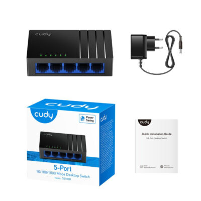 Switch Cudy GS105D, 5-Portni Gigabitni, desktop