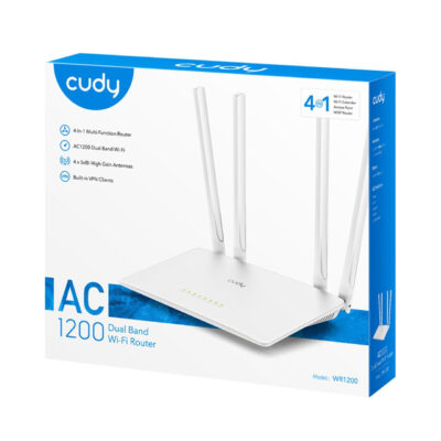 Wi-Fi router Cudy WR1200E, AC 1200, VPN