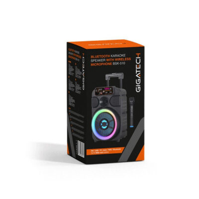 Zvučnik Gigatech BSK-510 (FM/USB/TF*Bluetooth) 8* karaoke s WiFi mikrofonom