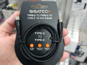 C na C kabel Gigatech XA420 1m, 60W, crni