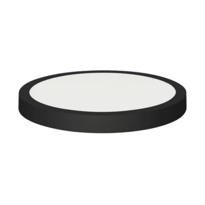 LED PANEL 24W 3CCT OKRUGLI NADGRADNI CRNI MILENA