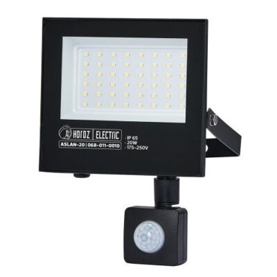LED REFLEKTOR 20W SA SENZOROM 6400K IP65 ASLAN/S