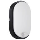 LED SVETILJKA ZIDNA SA SENZOROM 15W IP54 3CCT CRNA PALERMO